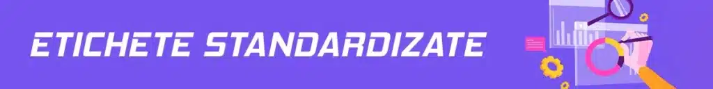 Etichete standardizate (legenda)