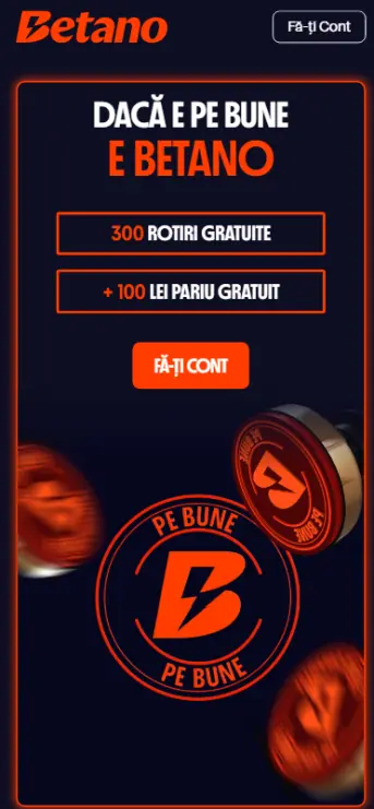 Bonus fara depunere legal - Betano Casino