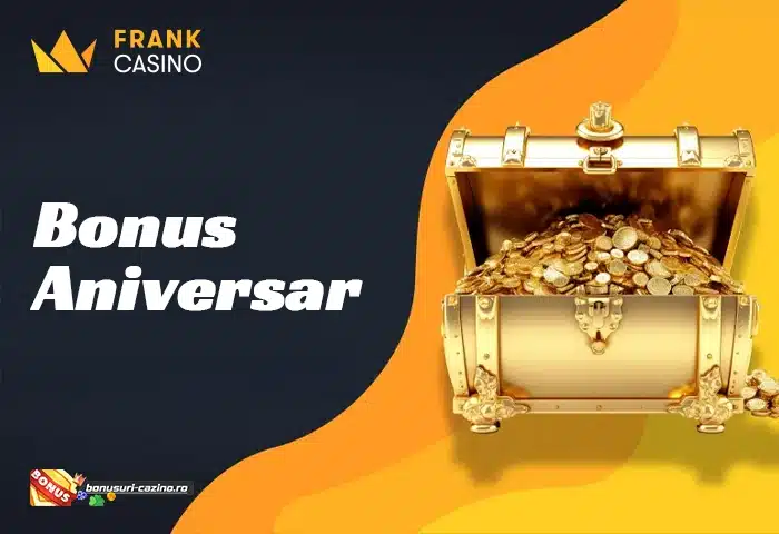 Frank Casino Bonus Aniversar - Cadou de Ziua Ta