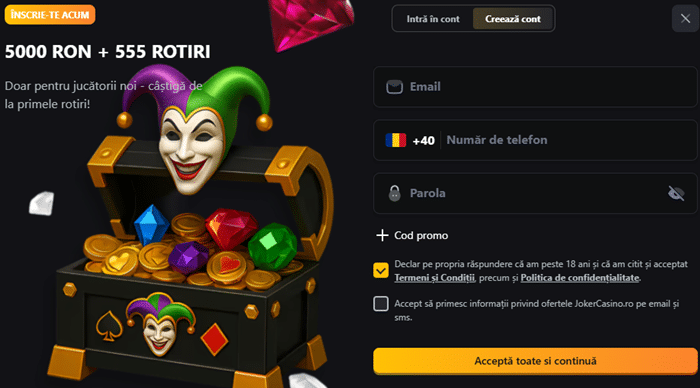 jokercasino deschide cont